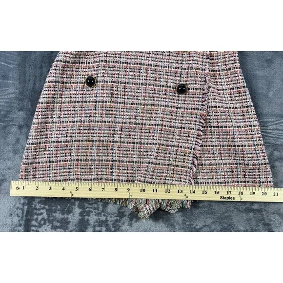 Zara Size Small Tweed Jumpsuit/romper/ Chic Dress Pink Lined - Picture 10 of 10